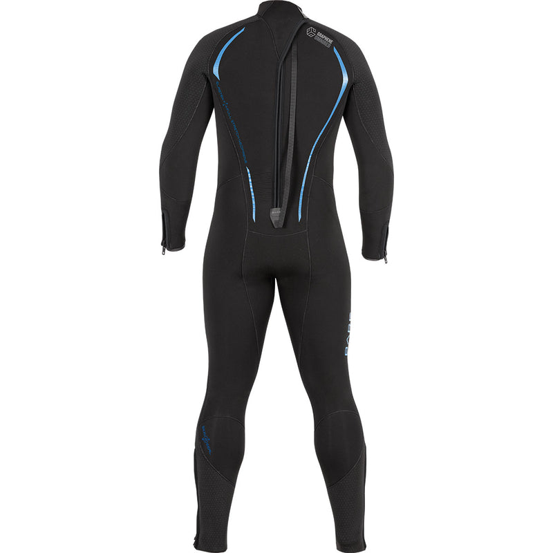 5MM REACTIVE MENS WETSUIT FULL - BLK, BLU