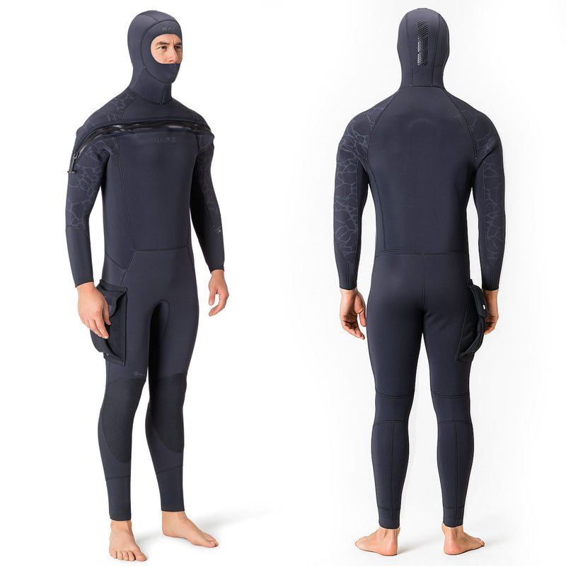 8/7mm Velocity Ultra 2.0 Semi-Dry Suit, Thermal Suit for Diving and Snorkeling
