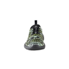 Crosskix Tetra Bottomland shoe front view showcasing the Mossy Oak camouflage pattern toe area with black laces and pull tab