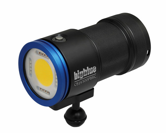 16500 Lumen Video Light Remote Control Ready Built In Blue Light, Wide Beam Underwater Illumination, Technical Dive Accessory