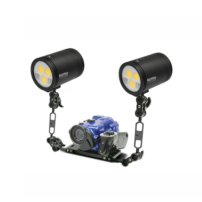 33000 Lumen Warm White Video Light, High CRI Underwater Illumination, Scuba Photography and Filming Gear