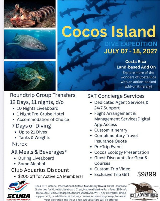 Cocos Island Dive Expedition | July 07 – 18, 2027