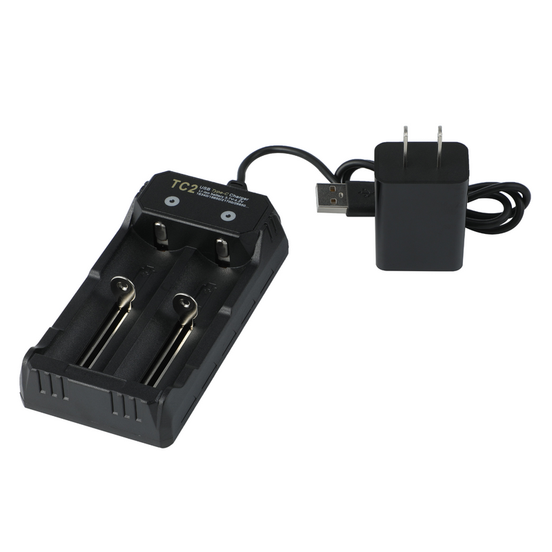 USB Dual Battery Charger, Multi Battery Fast Charger, Technical Dive Light Accessory
