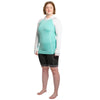 ECLIPS HOODED RASHGUARD, WOMEN'S - AQU