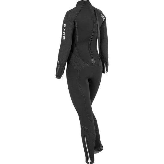 5MM EVOKE WOMENS WETSUIT  FULL - BLK, AQU