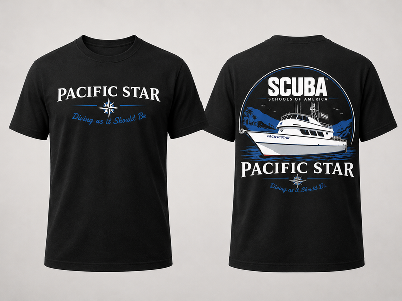 Pacific Star / Scuba Schools of America – Men's Tee Shirt
