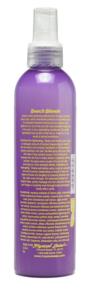 BEACH BLONDE NATURAL HAIR LIGHTENER 8 OZ