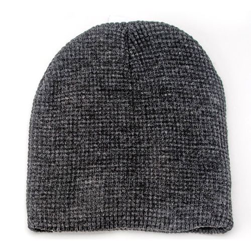 Waffle Beanie- Dark Heather - Tone on Tone Dive Flag