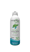 Hawaiian Sol Natural Sunscreen Spray SPF 30 - 6oz aerosol bottle with water-resistant broad spectrum protection