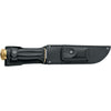 MAC Coltellerie survival knife sheath back view showing belt loop configuration and retention strap