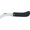 MAC Coltellerie A115N stainless steel folding knife with black handle, compact design with thumb hole