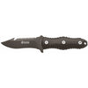 MAC Coltellerie folding knife with black textured handle scales and stainless steel blade