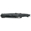 MAC Coltellerie tactical knife with black blade in protective black sheath with belt clip