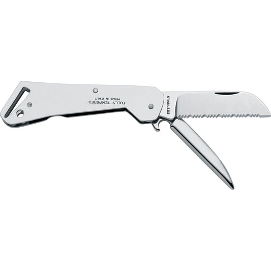 MAC Coltellerie fully serrated paring knife with stainless steel blade and ergonomic handle