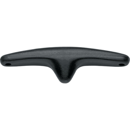 MAC Coltellerie black tactical knife sheath bottom view showing T-shaped profile and mounting holes