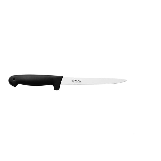 MAC Coltellerie utility knife with black handle and stainless steel blade