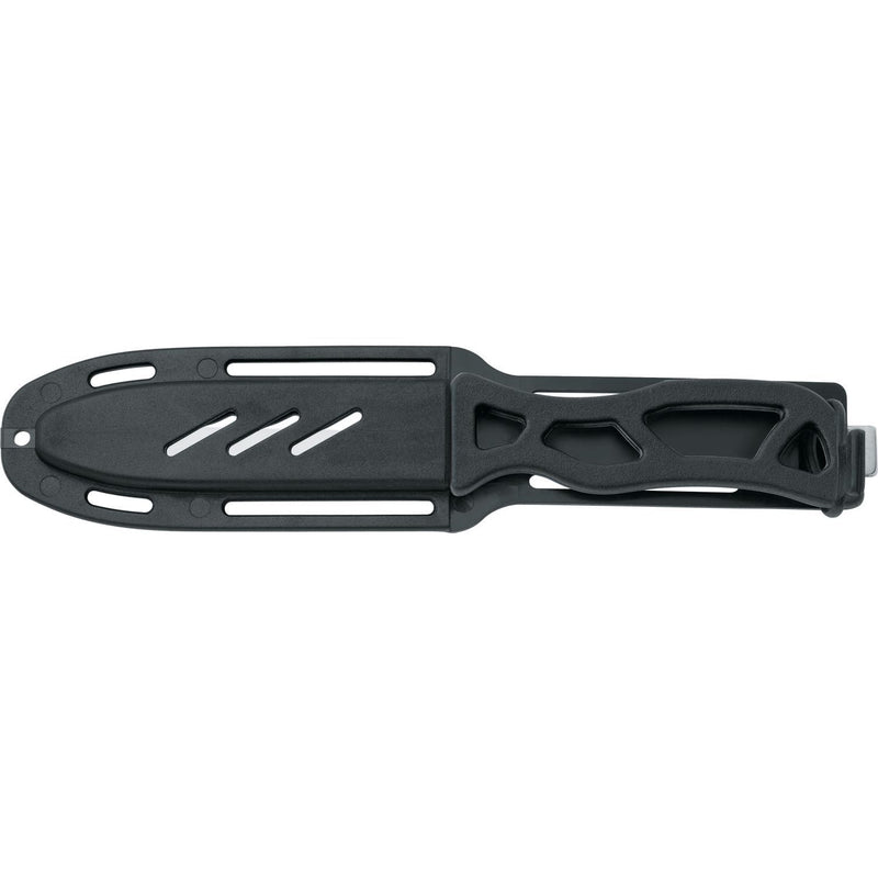 MAC Coltellerie MAK11N diving knife with black tactical sheath and attachment system