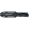 MAC Coltellerie diving knife in black sheath with tan accent stripes and secure retention system