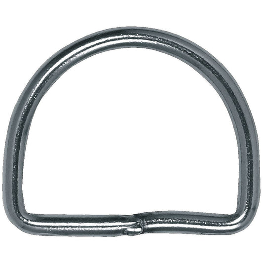 MAC Coltellerie welded D-ring in stainless steel construction for permanent attachment points and rigging connections