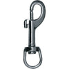 MAC Coltellerie stainless steel swivel snap hook with oval eye and safety latch for marine and rigging applications