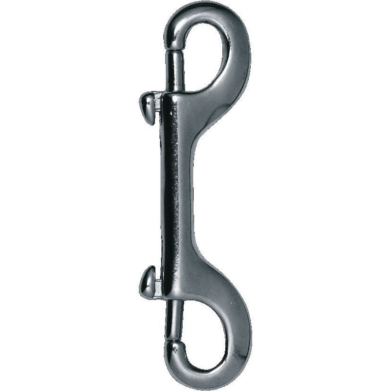 MAC Coltellerie double-ended snap hook with swivel eyes on both ends, ideal for connecting chains and rigging hardware