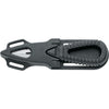 MAC Coltellerie diving knife with black tactical grip and stainless steel serrated blade