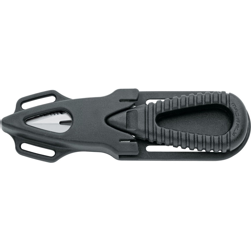 MAC Coltellerie diving knife with black tactical grip and stainless steel serrated blade