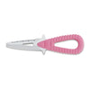 MAC Coltellerie marine knife with pink ribbed grip handle and stainless steel blade