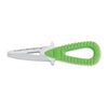 MAC Coltellerie marine knife with green ribbed grip handle and stainless steel blade