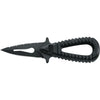 MAC Coltellerie MRS06RA diving knife with serrated blade, black handle and paracord grip