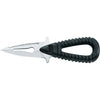 MAC Coltellerie MRS06RAN diving knife with serrated blade, white handle and black paracord grip