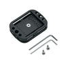 MAC Coltellerie multi-fix mounting plate system with Allen keys and hardware for versatile rigging installations
