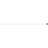 MAC Coltellerie steel pry bar with orange ergonomic handle - side view
