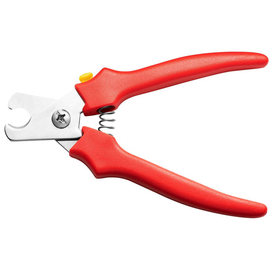 MAC Coltellerie red handled rescue pliers with spring-loaded mechanism