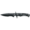 MAC Coltellerie SMD2 tactical knife reverse view showing black ergonomic handle and full tang construction