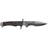 MAC Coltellerie tactical knife with black handle and serrated blade edge