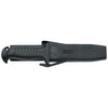 MAC Coltellerie diving knife in black polymer sheath with belt clip and leg strap attachments