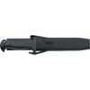 MAC Coltellerie diving knife with black handle in black protective sheath