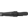 MAC Coltellerie diving knife in black protective sheath with retention system and textured black handle