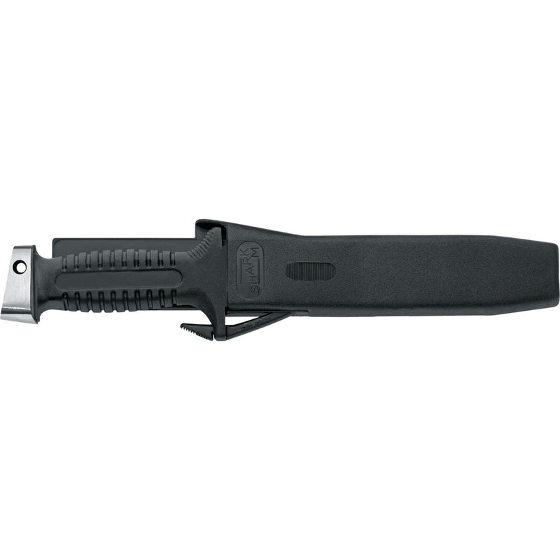 MAC Coltellerie tactical knife in black nylon sheath with retention strap and belt loop