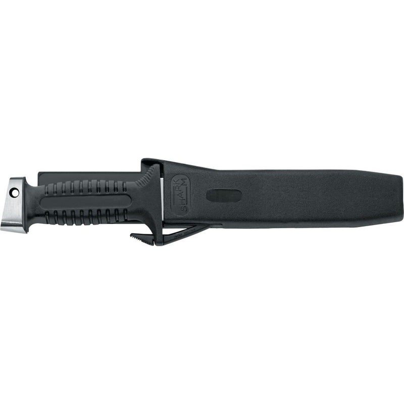 MAC Coltellerie tactical knife in black nylon sheath with retention strap