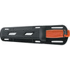 MAC Coltellerie dive knife with orange handle in black protective sheath