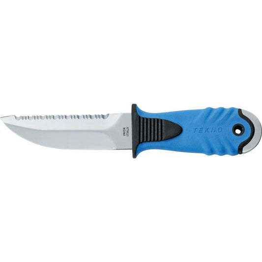 MAC Coltellerie TEKNO knife with stainless steel blade and blue ergonomic handle