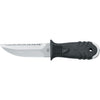 MAC Coltellerie TEKNO knife with stainless steel blade and black textured handle