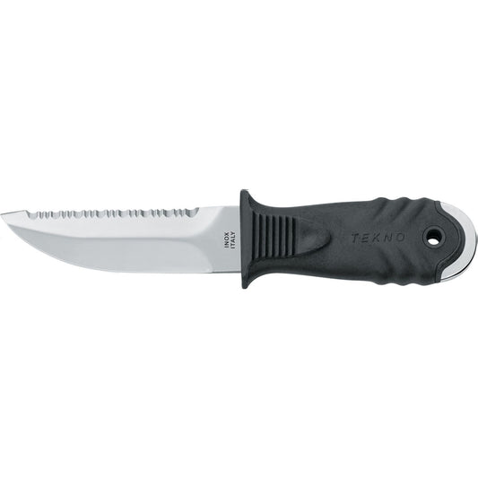 MAC Coltellerie TEKNO knife with stainless steel blade and black textured handle