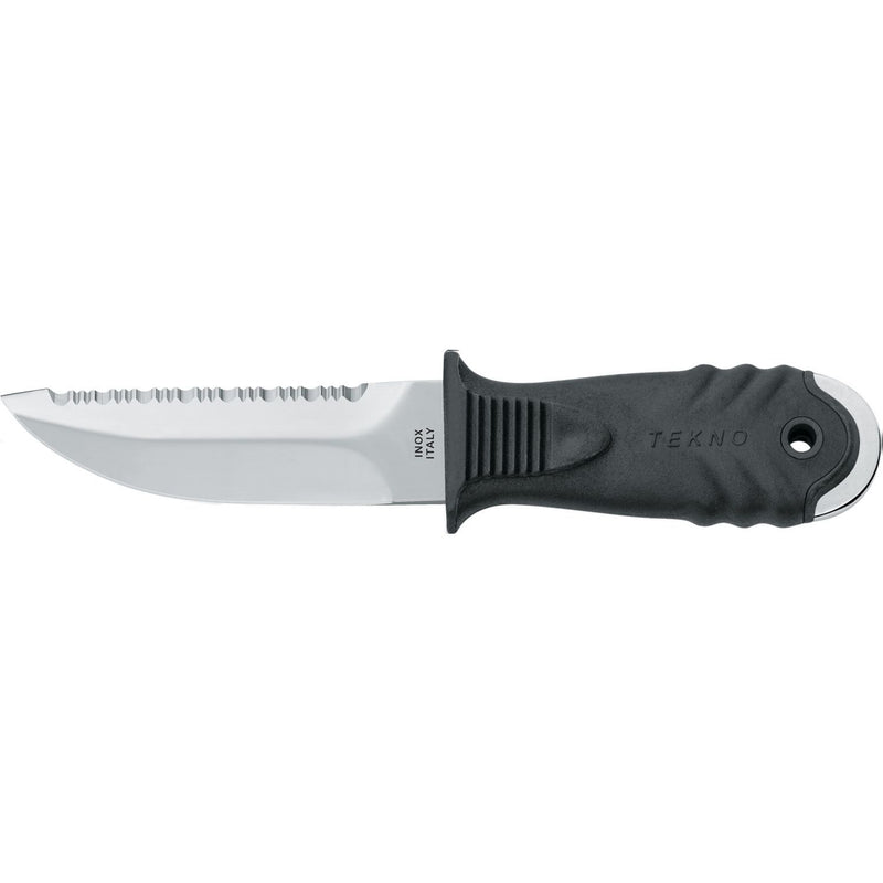 MAC Coltellerie TEKNO knife with stainless steel blade and black textured handle