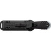 MAC Coltellerie TEKNO knife in black tactical sheath with OZARK branding and belt attachment