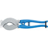 MAC Coltellerie poultry shears with blue ergonomic handles and stainless steel blades, spring-loaded design