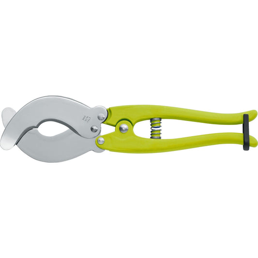 MAC Coltellerie yellow safety knife with retractable serrated blade, INOX Italy marking