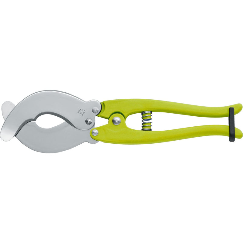 MAC Coltellerie yellow safety knife with retractable serrated blade, INOX Italy marking